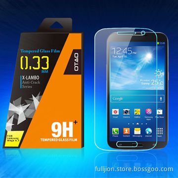 9H anti-crack 0.33mm round angle tempered glass screen protector for Samsung Galaxy Mega6.3